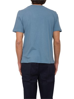 T-shirt girocollo Jacob Cohen in jersey di cotone azzurro in UOMO