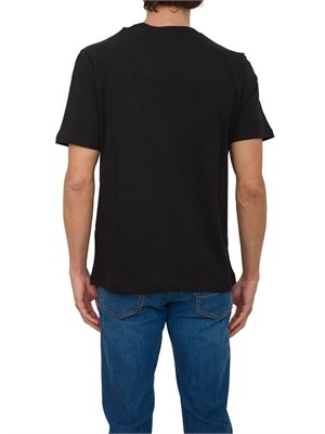 T-shirt girocollo Jacob Cohen in jersey di cotone nero in UOMO