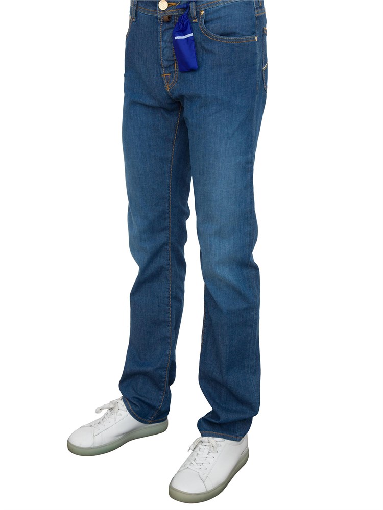 Jeans uomo regular Jacob Cohen modello Eduard in denim comfort blu