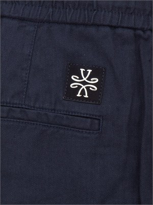 Pantaloni chino Jacob Cohen modello carrot con coulisse in popeline blu in UOMO