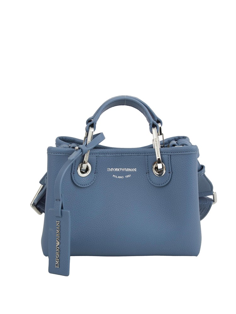 Mini bag Emporio Armani stampa cervo azzurro