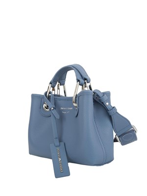 Mini bag Emporio Armani stampa cervo azzurro in DONNA