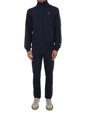 Tuta completa Champion in misto cotone blu in UOMO