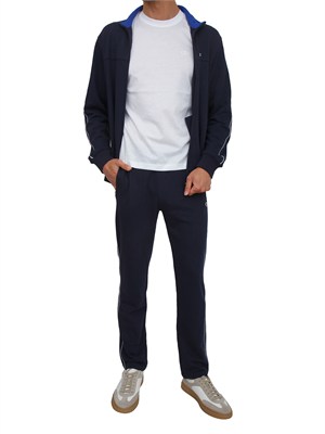 Tuta completa Champion in misto cotone blu in UOMO