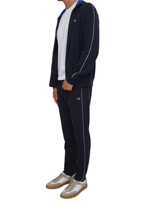Tuta completa Champion in misto cotone blu in UOMO