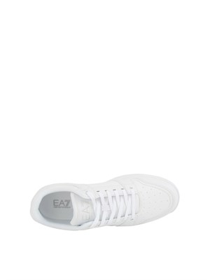Sneaker uomo Emporio Armani in ecopelle bianca in UOMO