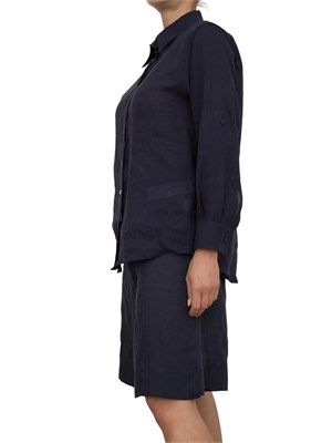 Camicia donna Marella a manica lunga in lino bianco in DONNA