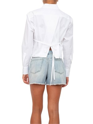 Camicia Marella in popeline stretch bianco in DONNA
