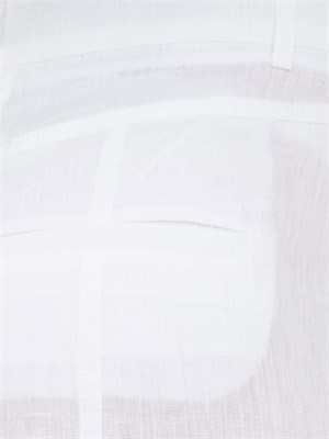 Bermuda donna Marella con fit dritto sartoriale in lino bianco in DONNA