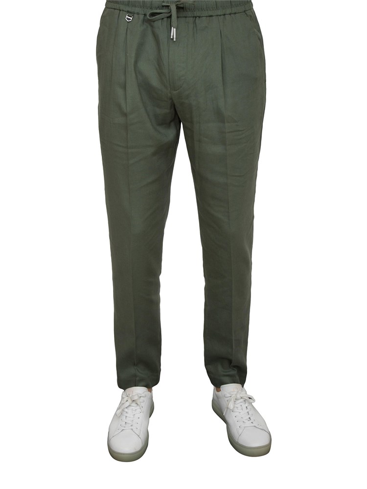 Pantalone Antony Morato Neil in misto lino verde