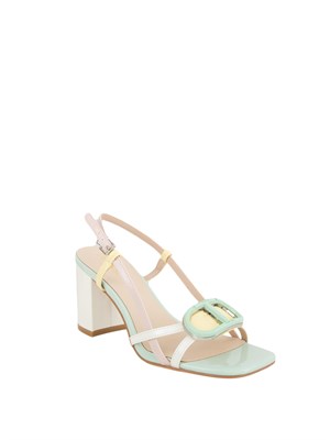 Sandali Twinset in vernice multicolor in DONNA