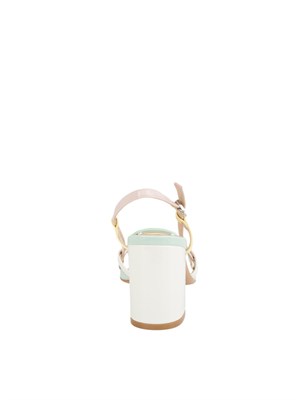 Sandali Twinset in vernice multicolor in DONNA