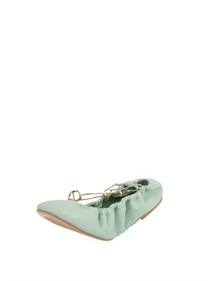 Ballerine con cinturino Twinset acquamarina in DONNA