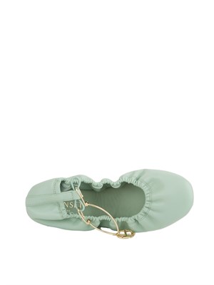 Ballerine con cinturino Twinset acquamarina in DONNA