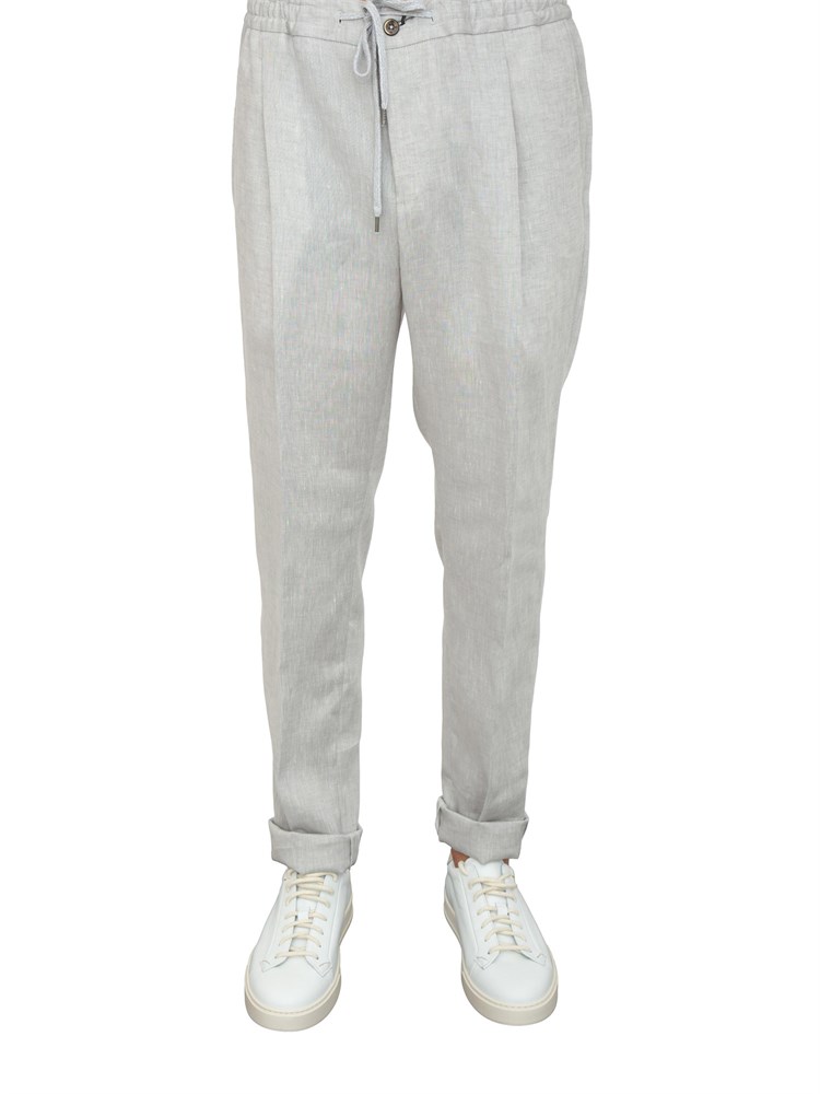 Pantalone PT Torino grigio in lino