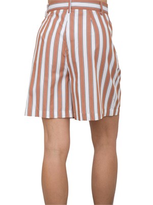Shorts donna beige Emme Marella a righe marroni in DONNA