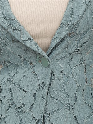 Tailleur in pizzo Emme Marella verde in DONNA