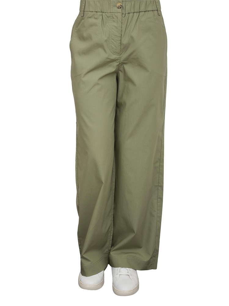 Pantalone gamba diritta Nenette verde