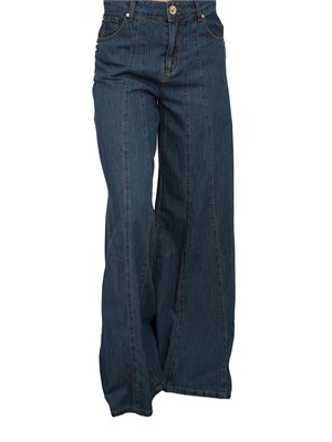 Jeans a palazzo Fracomina in blu denim in DONNA
