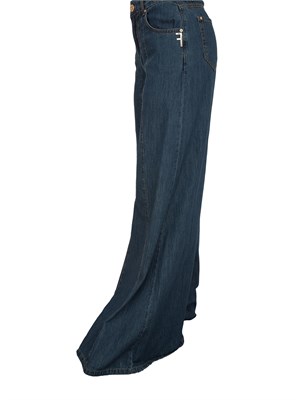 Jeans a palazzo Fracomina in blu denim in DONNA
