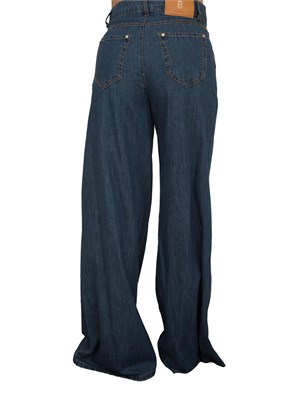 Jeans a palazzo Fracomina in blu denim in DONNA