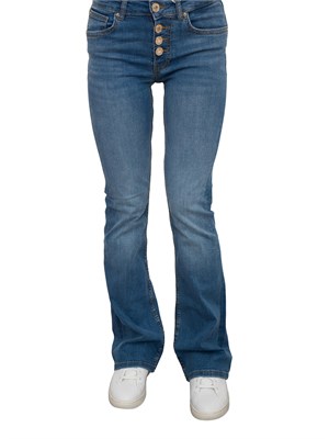 Jeans bootcut in denim Fracomina con lavaggio medio in DONNA