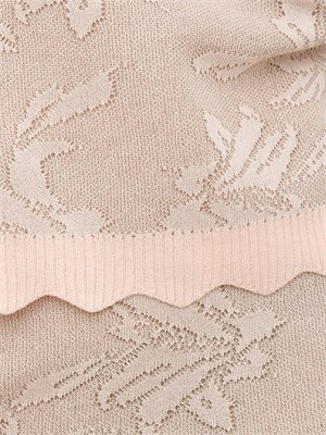Maglia Fracomina slim in jacquard rosa in DONNA