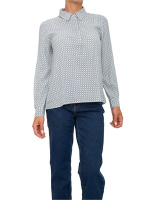 Camicia Emme Marella in viscosa con fantasia geometrica in DONNA