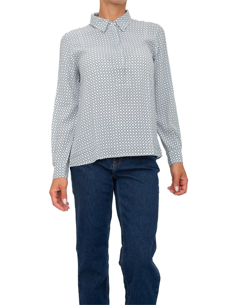 Camicia Emme Marella in viscosa con fantasia geometrica