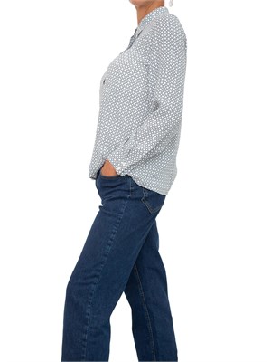 Camicia Emme Marella in viscosa con fantasia geometrica in DONNA
