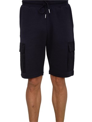 Bermuda uomo Antony Morato in cotone blu con tasconi cargo in UOMO