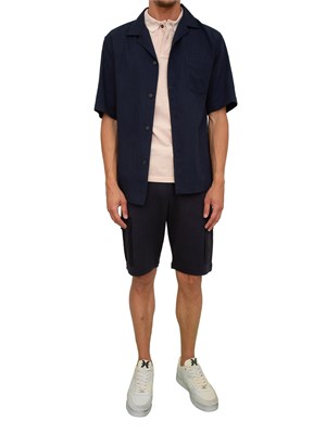 Bermuda uomo Antony Morato in cotone blu con tasconi cargo in UOMO