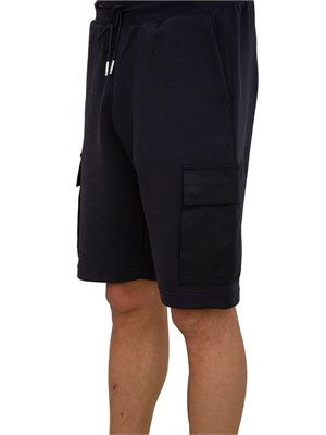 Bermuda uomo Antony Morato in cotone blu con tasconi cargo in UOMO