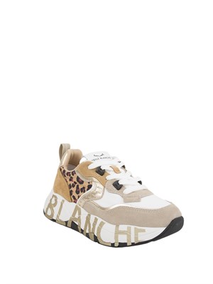 Sneakers Voile Blanche in suede e tessuto tecnico maculate in DONNA