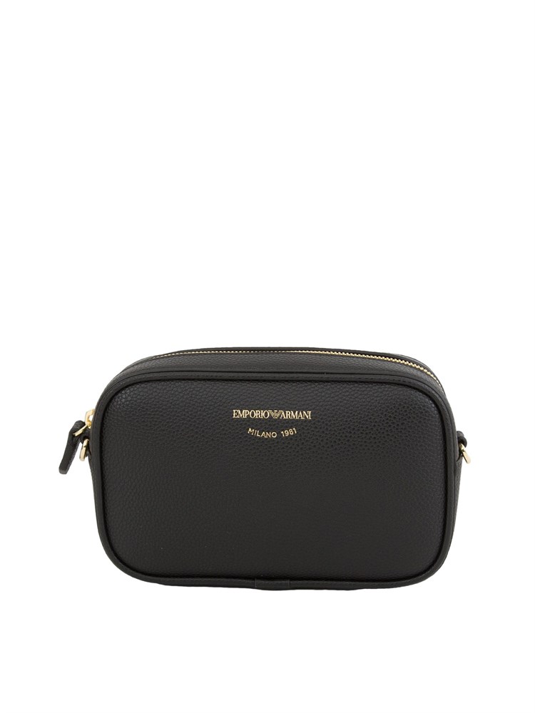 Camera case a tracolla Emporio Armani stampa cervo nero