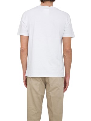 T-shirt bianca Emporio Armani con logo frontale in UOMO