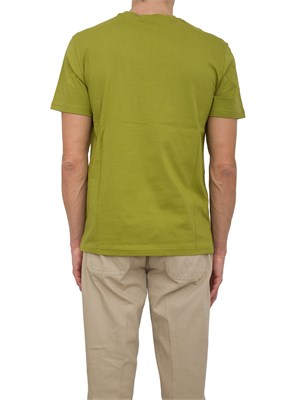 T-shirt verde Emporio Armani con logo frontale in UOMO