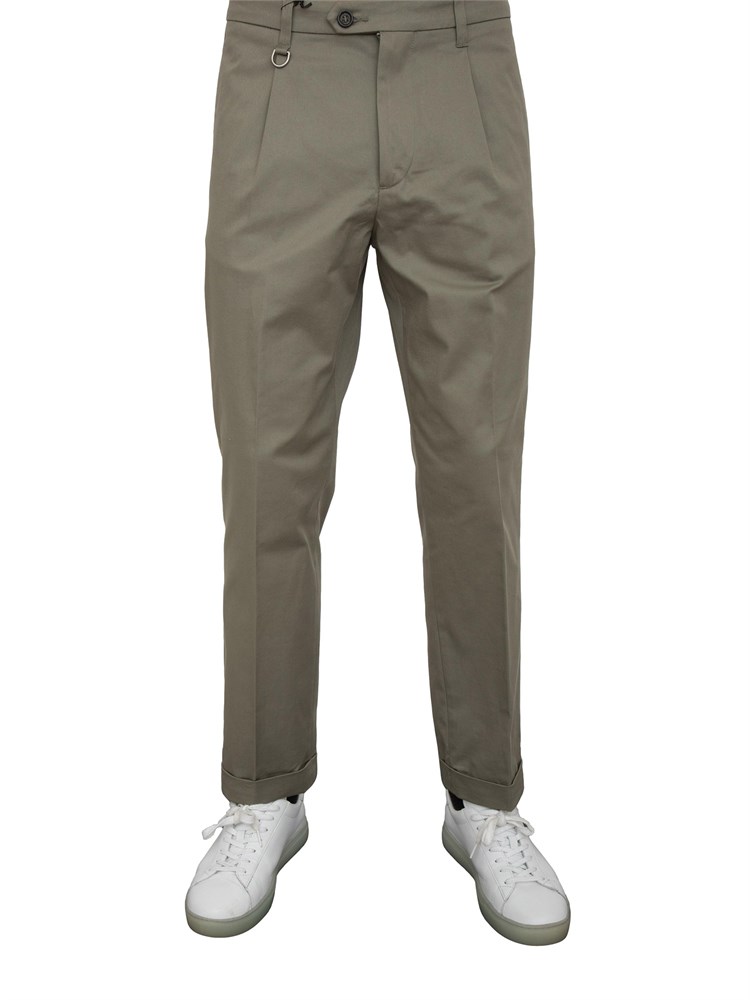 Pantaloni verdi Paolo Pecora modello chino