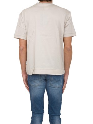 T-Shirt Paolo Pecora in jersey lucido beige in UOMO