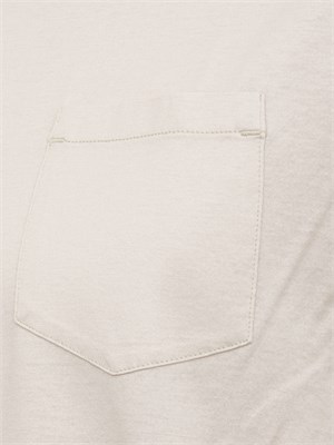 T-Shirt Paolo Pecora in jersey lucido beige in UOMO