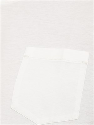 T-Shirt Paolo Pecora in jersey lucido bianco in UOMO