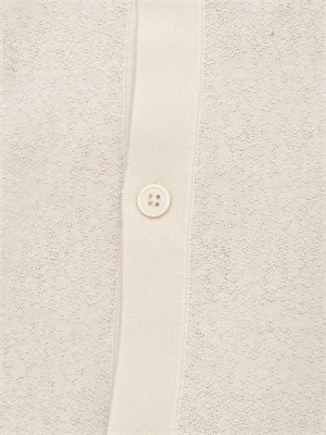 Camicia in maglia Paolo Pecora a maniche Corte in Puro cotone extrafine panna in UOMO
