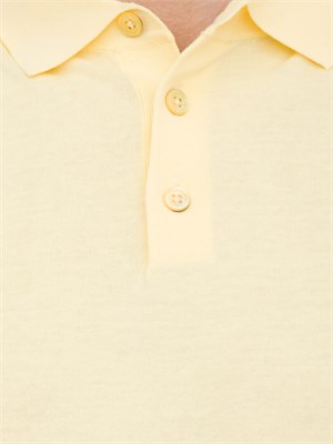 Polo in maglia Paolo Pecora in puro cotone Extrafine giallo in UOMO