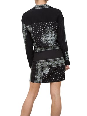 Mini abito a camicia Pinko stampa bandana in DONNA