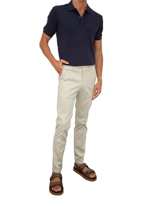 Pantalone PT Torino beige in cotone in UOMO