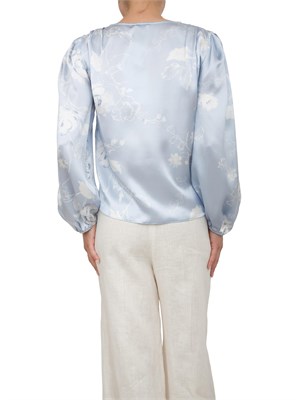 Camicia donna celeste Marella fantasia fiori in DONNA