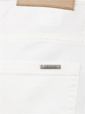 Jeans Peserico in cotone bianco in UOMO