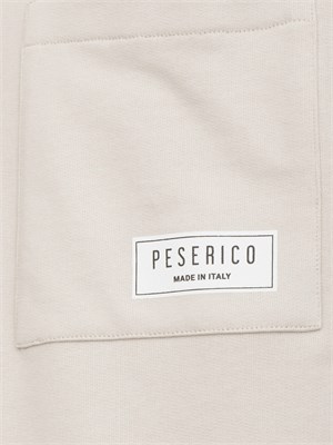 T-shirt in felpa Peserico french terry grigio in UOMO