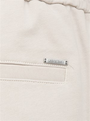 Jogger in felpa Peserico french terry grigio in UOMO