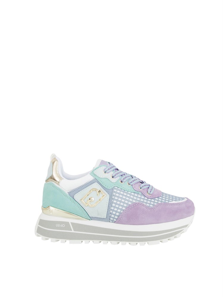 Sneakers platform multicolor Liu Jo in suede e mesh